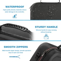 YONO Case XL geschikt voor Nintendo Switch 2 - Opberg Koffer Beschermhoes - Hoesje met Opbergvak voor Games en Accessoires - Zwart — thumbnail 3