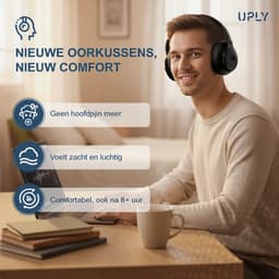 Set Oorkussens voor JBL Koptelefoon - E65BTNC Oorkussen - Live 770NC/E65BTNC/Live 650NC/Live 650BTNC/Live 660NC/Live 660BTNC/Duet NC - Kunstleer met Traagschuim — thumbnail 3