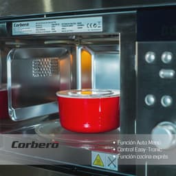 Inbouwmagnetron 20 liter RVS met Grill en Automenu - 800W — thumbnail 2