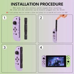 Namajunas - Draadloze Controller geschikt voor Nintendo Switch/OLED/LITE - Gamepad - Geschikt voor Switch Joy-Con Controller paar - 6-assige gyroscoop - Ondersteuning voor ontwaken/screenshot & Turbo - Niet geschikt voor Nintendo Switch 2 — thumbnail 4