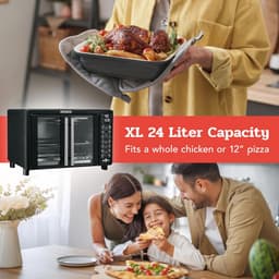 Digitale Air Fryer Oven met Broodroosterfunctie 17 Kookstanden 24L — thumbnail 3