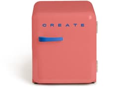 CREATE - Koelkast in retrostijl - Terracotta - Handvat Kobaltblauw - FRIDGE RETRO 48L — thumbnail 1