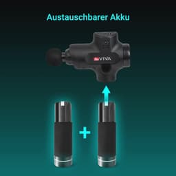 Massagepistool met Warmtekop en Verwisselbare Accu - 7 Massagekoppen en USB-Oplaadfunctie — thumbnail 4