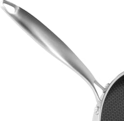Cheffinger, Koekenpan 28 cm met honingraatcoating en lange handgreep, Zilver — thumbnail 4