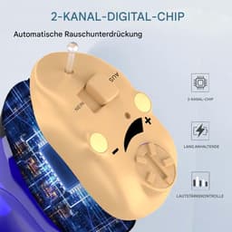 Hoortoestellen, draadloos oplaadbare hoortoestellen, hoortoestellen met magnetische oplaadcase, tweekanaals digitale in-ear hoortoestellen met ruisonderdrukking. — thumbnail 3
