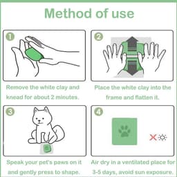 DIY Pootafdruk Set voor Hond en Kat met Fotolijst — thumbnail 5