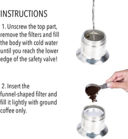 Aluminium Perculator Moka Pot Koffiezetapparaat voor Onderweg en Thuis — thumbnail 2