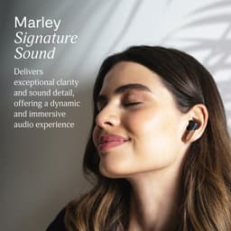 House of Marley Trenchtown ANC Draadloze Oordopjes - Oortjes Draadloos - Bluetooth - 24 uur Batterijduur - Hybrid Active Noise Cancelling - Eco Friendly Design - Zwart — thumbnail 4