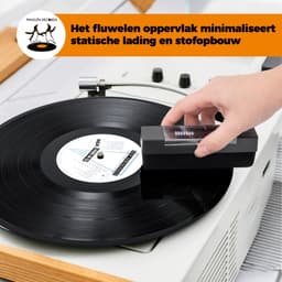 VinylCare ProBrush - Hoogwaardige platenborstel – Complete 3-delige set – Inclusief naald- en schoonmaakborstel - Antistatische platenborstel – LP borstel – Platenreiniger voor vinyl — thumbnail 3