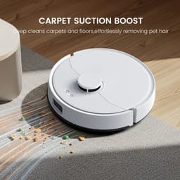 Teendow D63S ULTRA - Robotstofzuiger en moppenset, 10000Pa zuigkracht, superzuiging, randreiniging, automatische mopwas- en droogfunctie, zelfledigend — thumbnail 3