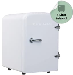 Kaaiman® Mini Koelkast 4L - Kleine Koelkast 12V/220V - Cosmetische Koelkast - Warm en Koud Functie - Skincare Fridge - Mini koelkast Slaapkamer - Wit — thumbnail 1