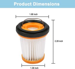 Namajunas - Stofzuigerfilter - Filter geschikt voor Shark WV200, WV200EU, WV201, WV205, WV220 Kruimelzuiger - Geschikt voor Shark Wandvac ION W1 - 8 stuks - met schoonmaakborstel — thumbnail 4