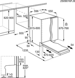 AEG GI7235B2SZ 7000 serie - Inbouwvaatwasser - AirDry - 14 couverts - Energielabel B — thumbnail 2