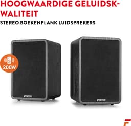 Boekenplank speakers - Fenton SHFB65 - Zwarte hifi speakers 6,5'' - 200W - 2-weg — thumbnail 3