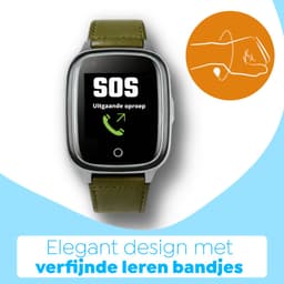 Wiesba WB34S - GPS Horloge Senior - Smartwatch voor Ouderen - Persoonlijke alarmen - alarm horloge ouderen - GPS Horloge Alzheimer - Valdetectie - Personenalarmering met SOS knop Alarmknop - Groen — thumbnail 5