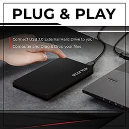 Externe harde schijf 500GB - Draagbare USB 3.0 HDD voor Laptop, PC, Mac, en Gameconsoles — thumbnail 4