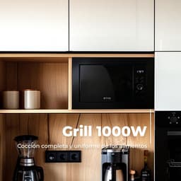 Inbouw Magnetron met Grillfunctie 25L Digitaal RVS Look — thumbnail 2