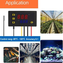 Digitale Temperatuurregelaar met Waterdichte Sonde - Verwarming en Koeling Thermostaat Schakelaar -50℃ tot 110℃ — thumbnail 5