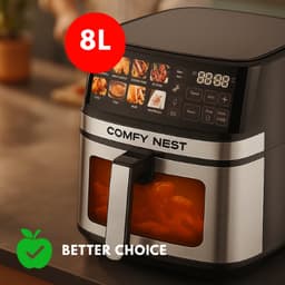 Gezond Frituren - XXL Airfryer 8 Liter – Comfy Nest – 1700W – Digitaal Display — thumbnail 1