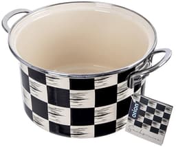 Orion Szachownica Serie - Geëmailleerde Pan - 20 cm - 3 l - Retro Stijl — thumbnail 4