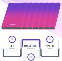 Draagbare externe harde schijf 1 TB USB 3.0 met led-display - Compact voor PS5, PC, Mac, en laptop — thumbnail 3