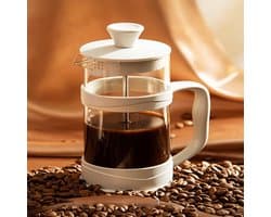 CHIWIN Cafetière - Kaffeebereiter 1000ml – French Press Glas – Verdikt Hittebestendig Glas – 3-Laags Filtersysteem – Antikantelbasis – Voor Koffie, Thee en Melkopschuim