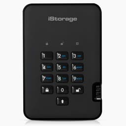 Beveiligde Draagbare Externe Harde Schijf 2TB met PIN-Toegang en Hardware-Encryptie — thumbnail 1