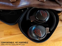 PowerLocus MoonFly Koptelefoon Over-Ear met Active Noise Cancelling, Draadloze Hoofdtelefoon, Voice Assistant Activation - Zwart/Rood — thumbnail 3
