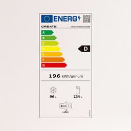 CREATE - Koelkast met vriezer - Combi koelkast - Capaciteit 330L - 3 verwisselbare planken - No-frost-systeem - Temperatuurbereik van tussen 2 °C en 8 °C - Vriezer -24ºC - Wit- FRIDGE STYLANCE — thumbnail 2