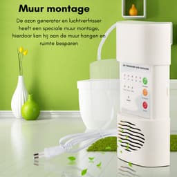 Ozon Generator - Luchtverfrisser Woonkamer - Ozon Luchtreiniger - Air Purifier - Ozongenerator Luchtverfrisser - Wit — thumbnail 3