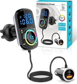 DINTO® Bluetooth FM Transmitter BC71 - Auto Lader - Bluetooth Receiver — thumbnail 1