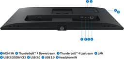 Samsung ViewFinity S80TB - LS27B800TGUXEN - 4K Thunderbolt Monitor - RJ45 - USB-Hub - Ergonomisch - 27 inch — thumbnail 4