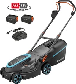 GARDENA PowerMax 37/36V P4A Ready-To-Use - Accu Grasmaaier - 37 cm - Incl. 2 Accu?s — thumbnail 1