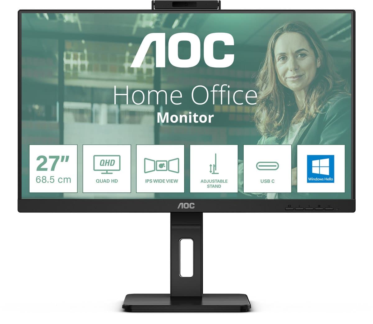 Monitor AOC Q27P3QW 27" IPS Flicker free — afbeelding 1