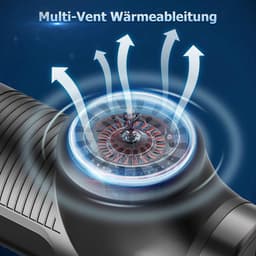 Massagepistool massage gun, Deep Tissue 30 snelheden, 2500 mAh spiermassageapparaat, fasciaristool met 8 massagekoppen voor spierpijn en spanningen in de rug — thumbnail 2