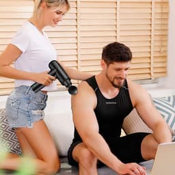 Massagepistool Spiermassage Apparaat - Diep Massageapparaat met 6 Snelheden, Elektrisch Handmassage-Apparaat voor Fascia, Inclusief LED-Laadindicator — thumbnail 1