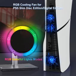 PlayCool PS5 Slim Disc Edition & Digital Edition USB Console Cooling Fan met LED en RGB — thumbnail 2