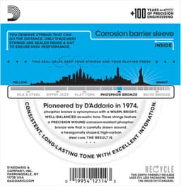 D'Addario akoestische gitaar snaren EJ16 Phosphor Bronze Light 12-53 — thumbnail 5