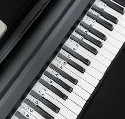 GLODI GOODS® Siliconen piano stickers afneembaar – 88 toetsen – toetsenbord keyboard – leren spelen strip - incl. hersluitbare bewaartas — thumbnail 2
