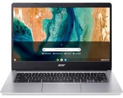 Acer Chromebook 314 (CB314-2H-K17E) Laptop | 14" HD Display | MediaTek Octa-Core ARM Cortex A73/A53 (MT8183) | 4 GB RAM | 64 GB eMMC | Mali-G72 MP3 GPU | Google ChromeOS | Zilver
