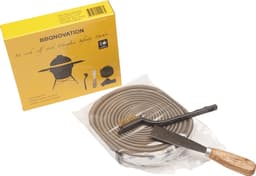BBQNOVATION Kamado Vilt Glasvezel – Fiberglass Gasket Afdichtingsset met 3M Tape – Hittebestendig Pakkingband – Geschikt voor Big Green Egg, Kamado Joe, The Bastard & Grill Guru — thumbnail 1