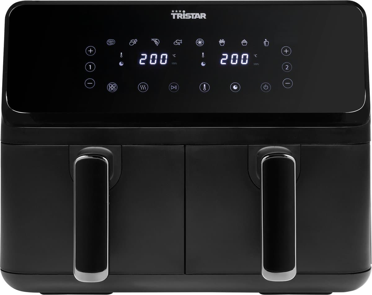 Tristar FR-9026 - Dubbele Airfryer XXL - 2x4L - 2 onafhankelijke kookzones - 8 Bakprogramma's - PFAS-vrij - WK — afbeelding 1