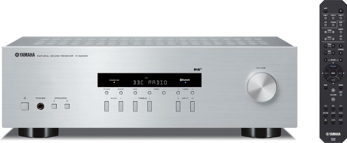 Yamaha Stereo Receiver R-S202D Zilver | | 4957812602228 — afbeelding 1
