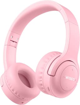 WiseQ HERO Kinderkoptelefoon – Roze Draadloze Koptelefoon Kind Meisje – vanaf 3 jaar met geluidsdemping – 38u Bluetooth – Roze — thumbnail 1