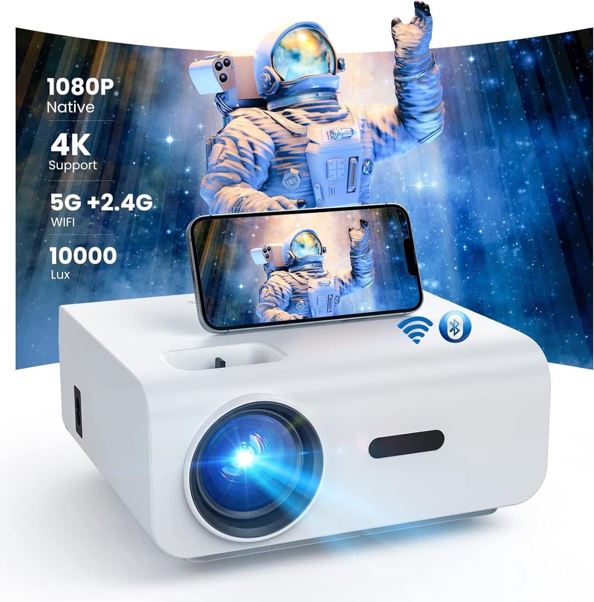 Mini Beamer - Projector - Thuisbioscoop - Beamer - Mini Projector - Cinema Beamer — afbeelding 1