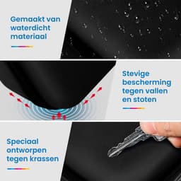 YONO Opbergtas XL geschikt voor Nintendo Switch - OLED - Beschermhoes - Koffer - Case - Hoes - Accessoires - Zwart — thumbnail 2