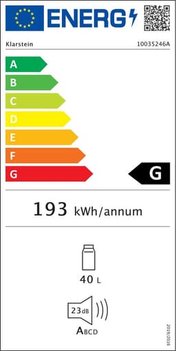 Klarstein Happy Hour minibar 40L 5-15°C 23 dB led-verlichting — thumbnail 5