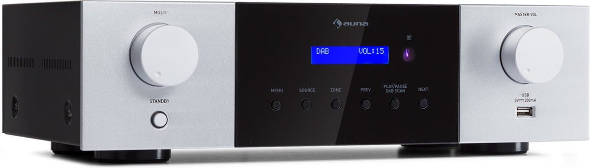 AMP-4000 DAB HiFi stereo versterker DAB+ Radio USB afstandsbediening LED-display — afbeelding 1