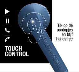 Fresh 'n Rebel Twins Core - Draadloze Bluetooth Oordopjes - Oortjes met 30 uur speelduur - Steel Blue — thumbnail 2