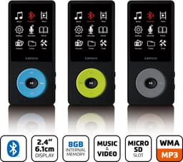 Lenco Xemio-860BK - MP3/MP4 speler met Bluetooth en 8GB intern geheugen - Zwart — thumbnail 4